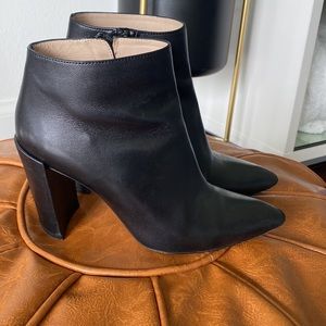Stuart Weitzman Black Heeled Booties